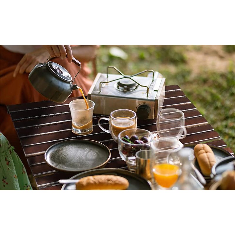 Folding Camping Table, Easy Storage, Carried, Roll-up Ultra Compact Outdoor Portable Fold Up Lightweight Beach Table, With Large Storage And Carry Bag, For Outdoor Cooking, Picnic, Camp, Boat, Travel, Backyard, Party, BBQ, Patio