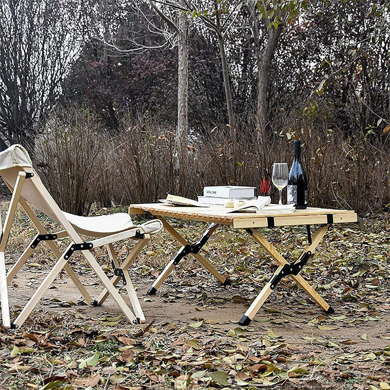 Folding Camping Table, Easy Storage, Carried, Roll-up Ultra Compact Outdoor Portable Fold Up Lightweight Beach Table, With Large Storage And Carry Bag, For Outdoor Cooking, Picnic, Camp, Boat, Travel, Backyard, Party, BBQ, Patio