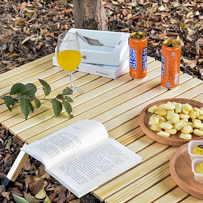 Folding Camping Table, Easy Storage, Carried, Roll-up Ultra Compact Outdoor Portable Fold Up Lightweight Beach Table, With Large Storage And Carry Bag, For Outdoor Cooking, Picnic, Camp, Boat, Travel, Backyard, Party, BBQ, Patio