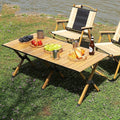Folding Camping Table, Easy Storage, Carried, Roll-up Ultra Compact Outdoor Portable Fold Up Lightweight Beach Table, With Large Storage And Carry Bag, For Outdoor Cooking, Picnic, Camp, Boat, Travel, Backyard, Party, BBQ, Patio