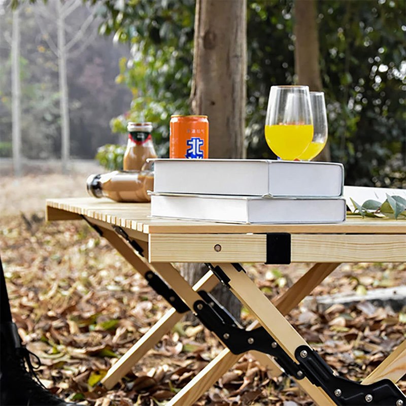 Folding Camping Table, Easy Storage, Carried, Roll-up Ultra Compact Outdoor Portable Fold Up Lightweight Beach Table, With Large Storage And Carry Bag, For Outdoor Cooking, Picnic, Camp, Boat, Travel, Backyard, Party, BBQ, Patio