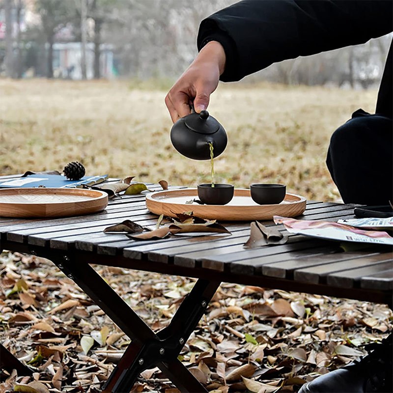 Folding Camping Table, Easy Storage, Carried, Roll-up Ultra Compact Outdoor Portable Fold Up Lightweight Beach Table, With Large Storage And Carry Bag, For Outdoor Cooking, Picnic, Camp, Boat, Travel, Backyard, Party, BBQ, Patio